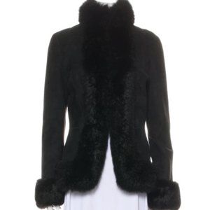Ralph Lauren Black Label Black Shearling Jacket